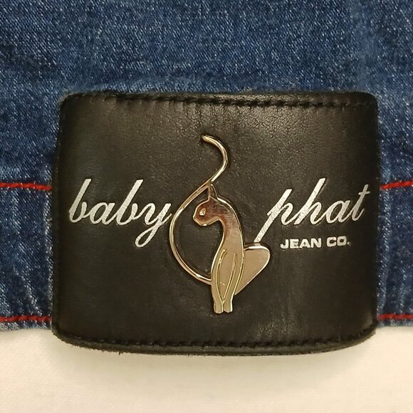 Baby Phat Y2K Stretch Jean Jacket Blue Size Medium - Picture 10 of 10